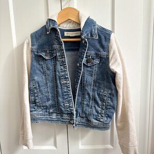 Tucker and Tate Girls Jean Jacket Size 6 Rainbow Heart